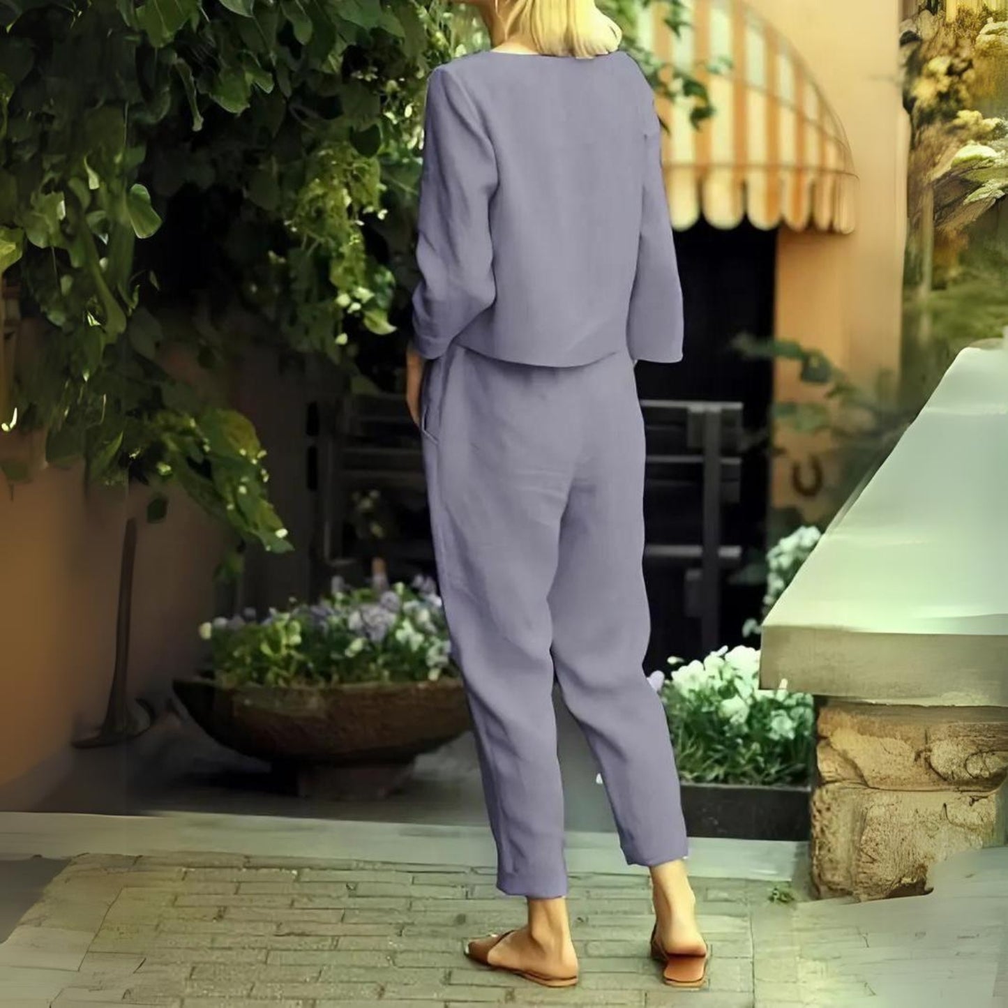 Alma - Comfortable 2-piece linen set