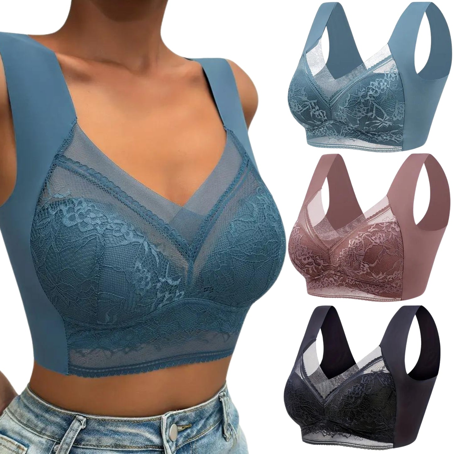 PureLine® - Push-up bra No-Wire (Pack of 3)