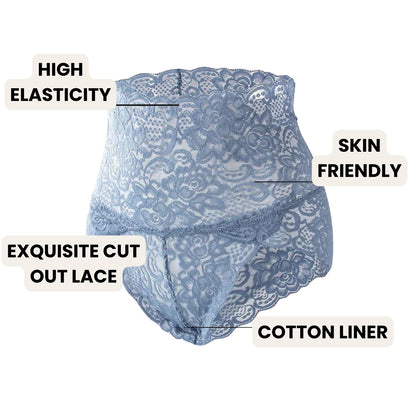 ShapEase - Sexy high-waisted lace panties