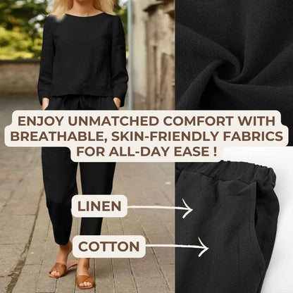 Alma - Comfortable 2-piece linen set