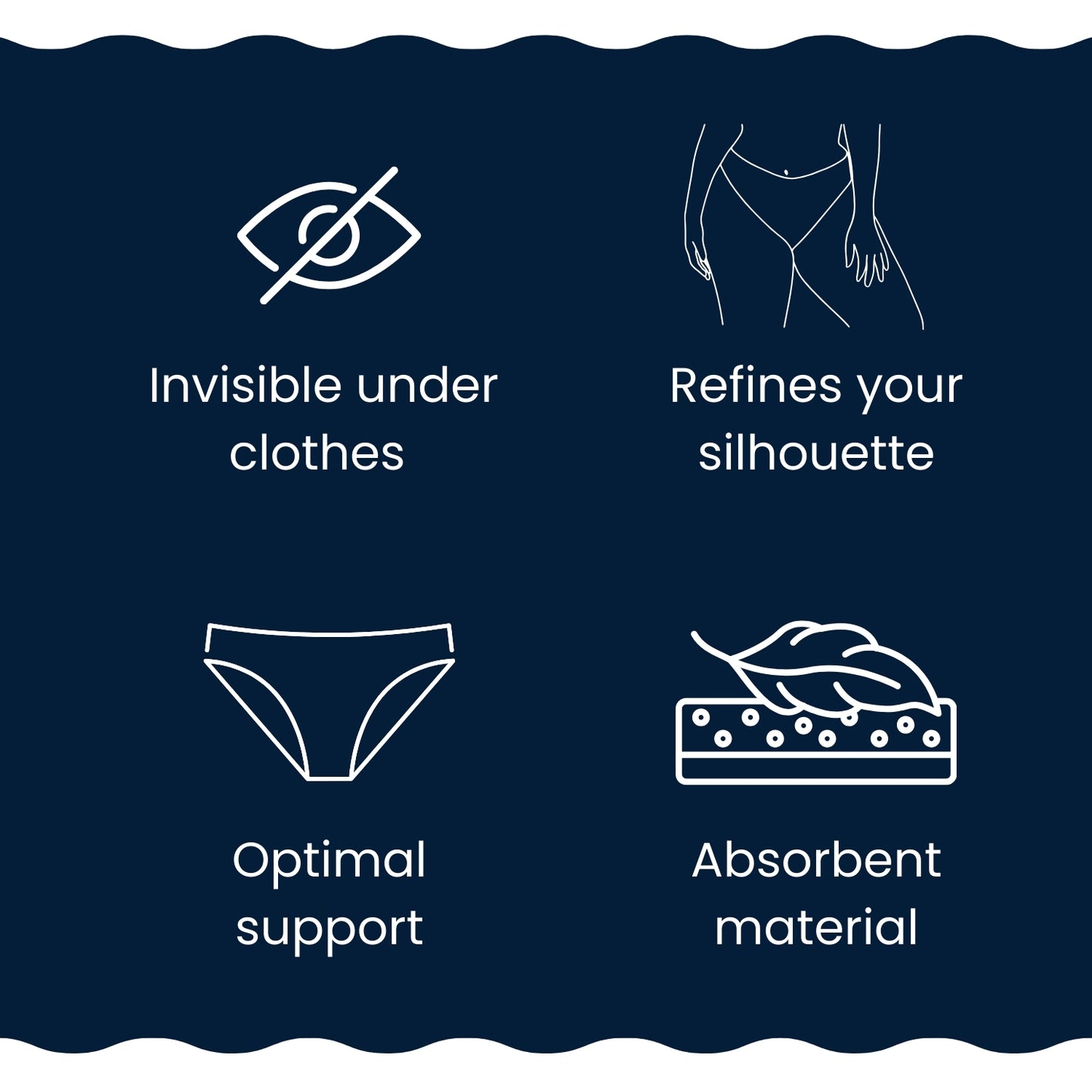 PureForm® - High waisted panties (Pack of 3)