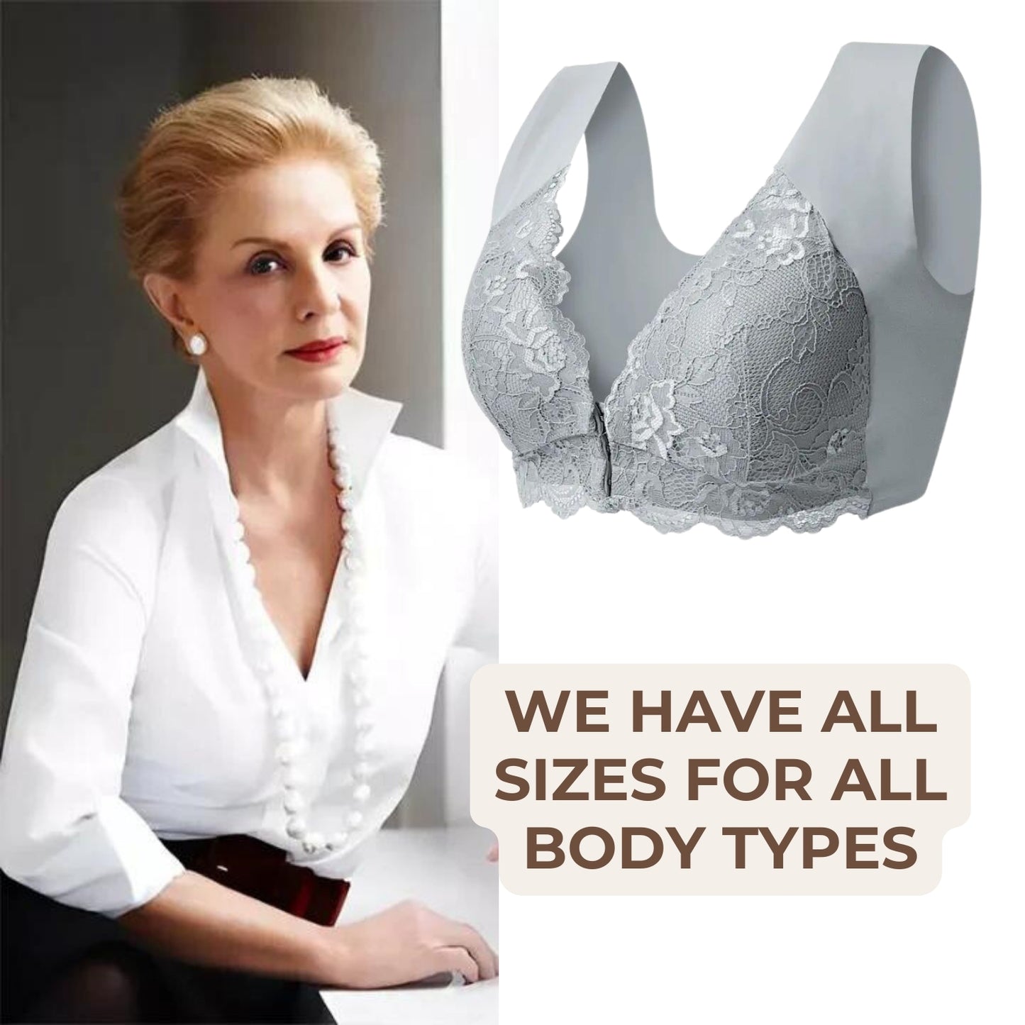 Eleva - (1+1 free) Comfortable support bra with closure