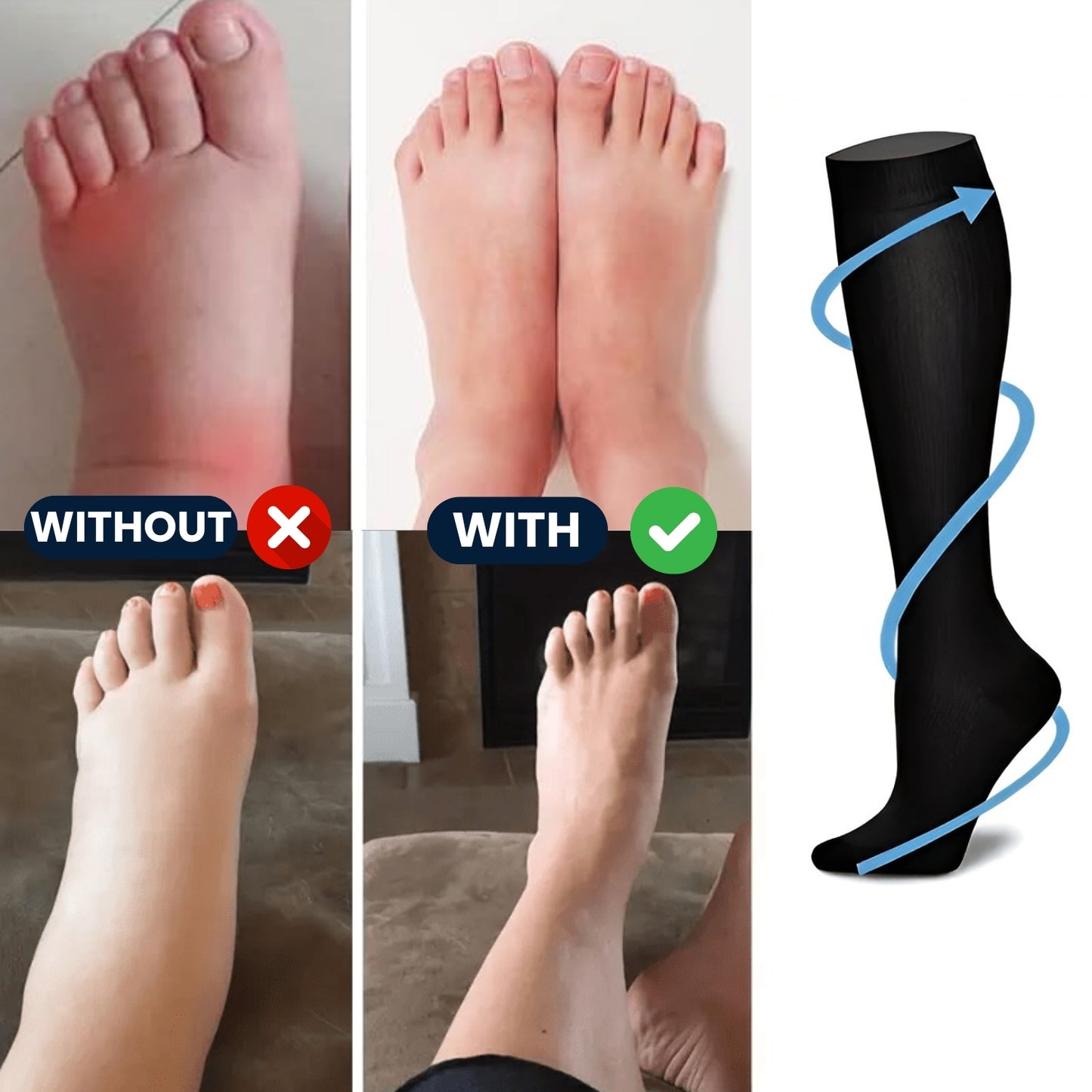 VeinoFlex - Compression Socks (Pack of 3 pairs)