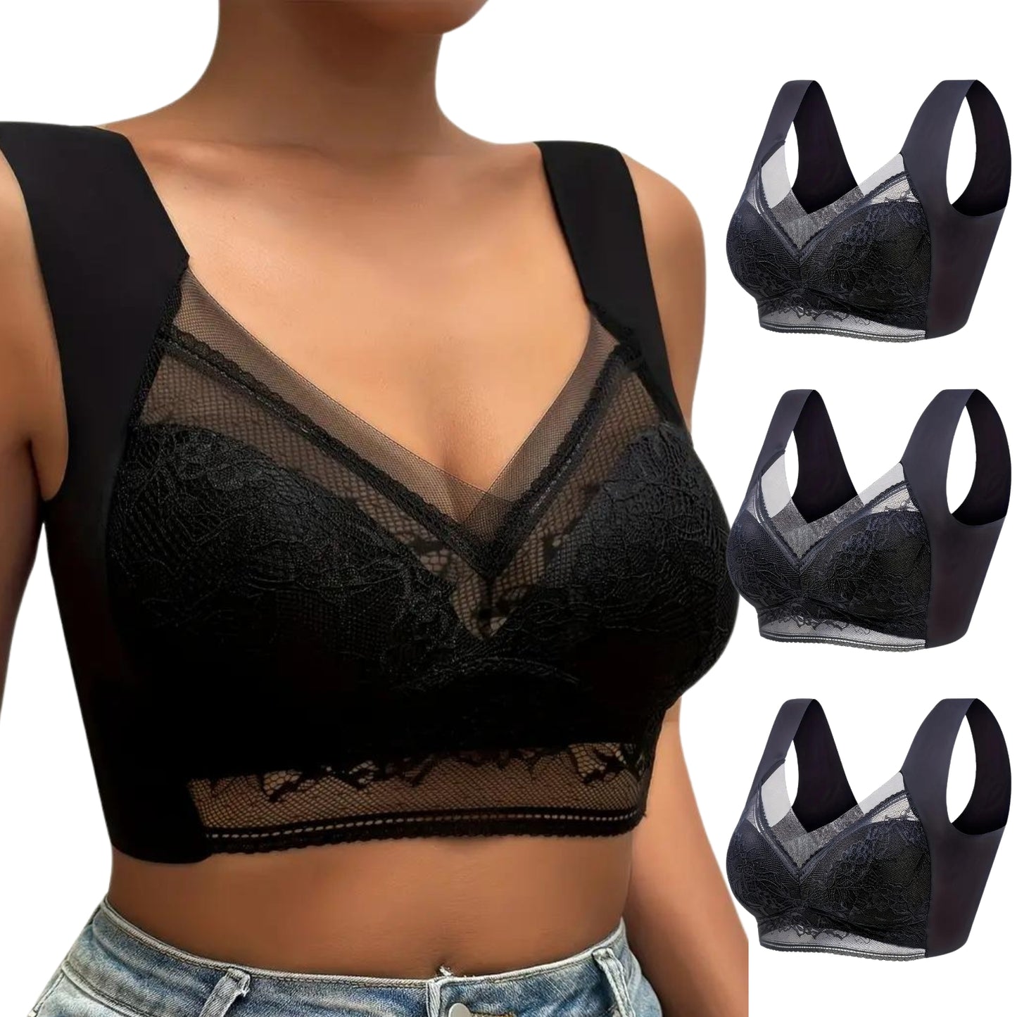 PureLine® - Push-up bra No-Wire (Pack of 3)